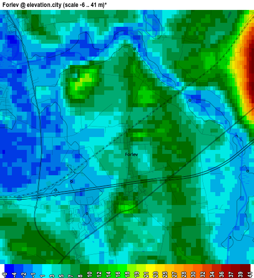 Forlev elevation map