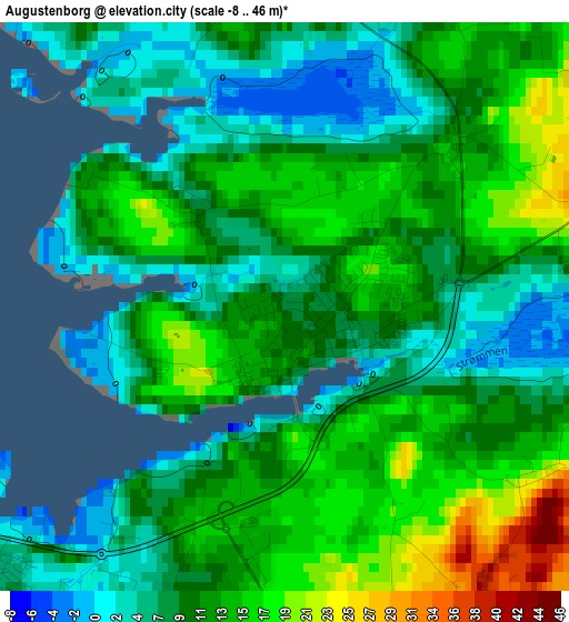 Augustenborg elevation map