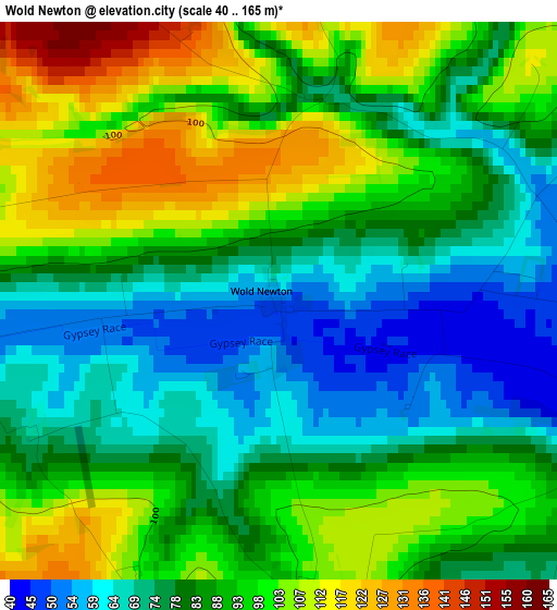 Wold Newton elevation map