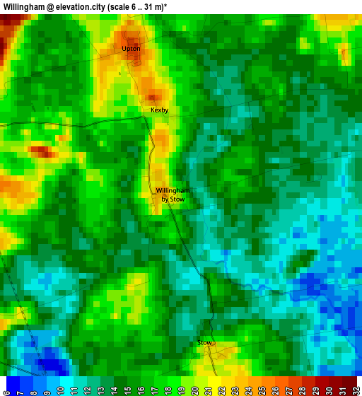 Willingham elevation map