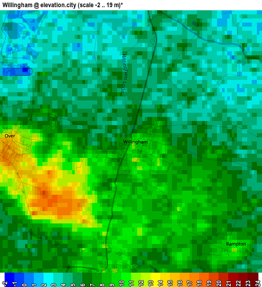 Willingham elevation map