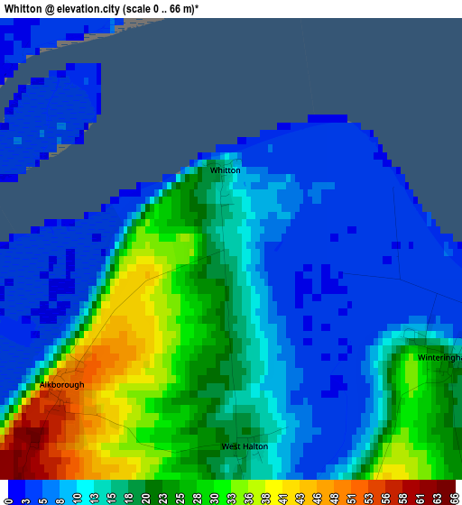 Whitton elevation map