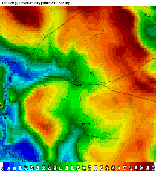 Tansley elevation map