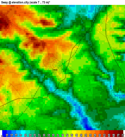 Sway elevation map