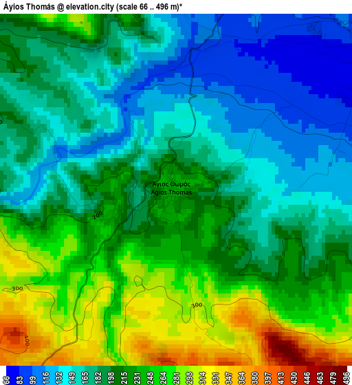 Áyios Thomás elevation map