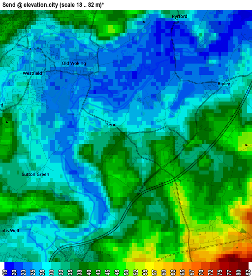 Send elevation map