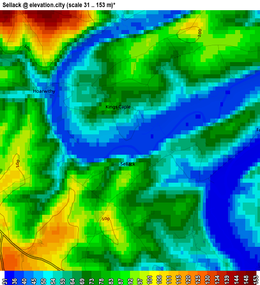 Sellack elevation map