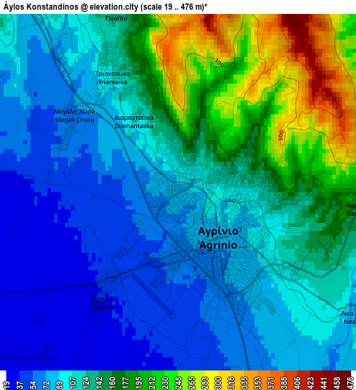 Áyios Konstandínos elevation map
