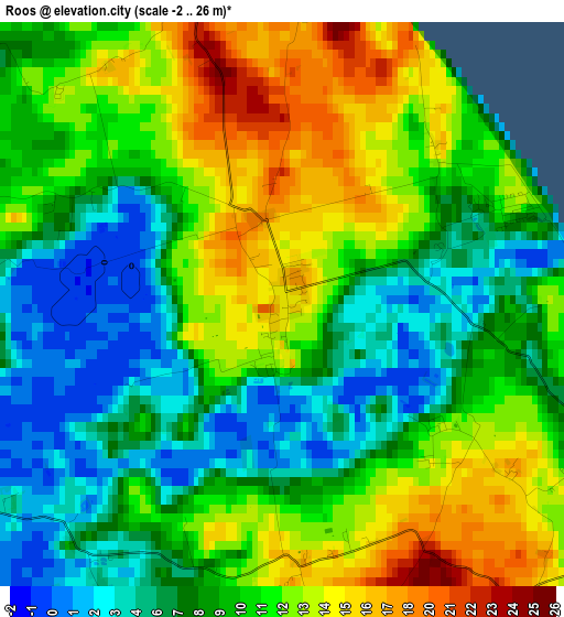 Roos elevation map