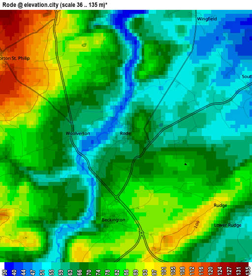 Rode elevation map