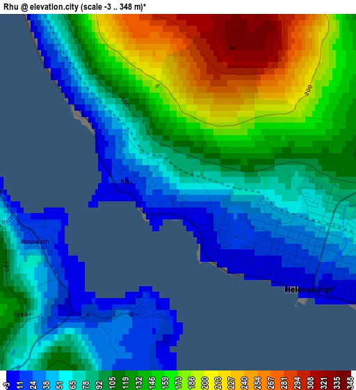 Rhu elevation map