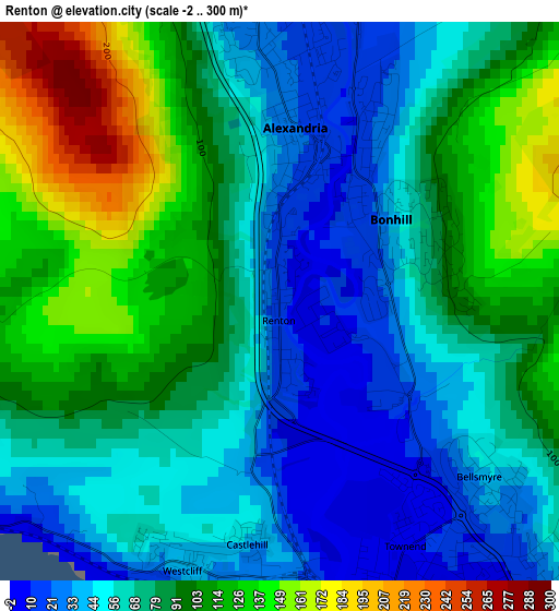 Renton elevation map