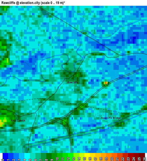 Rawcliffe elevation map