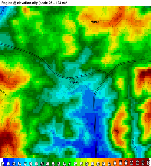 Raglan elevation map