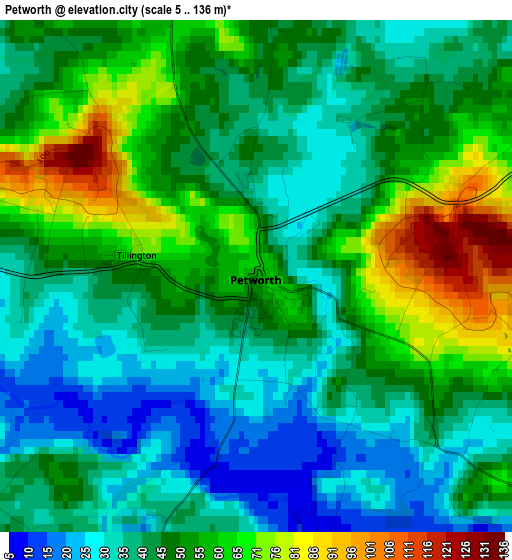 Petworth elevation map