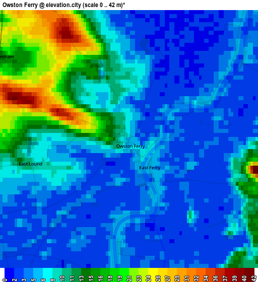 Owston Ferry elevation map