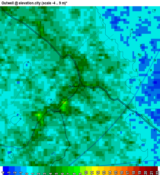 Outwell elevation map