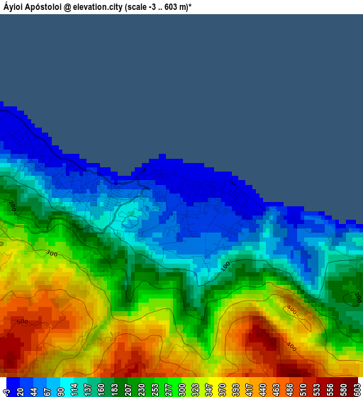 Áyioi Apóstoloi elevation map