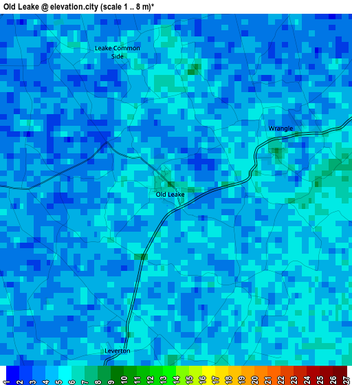 Old Leake elevation map