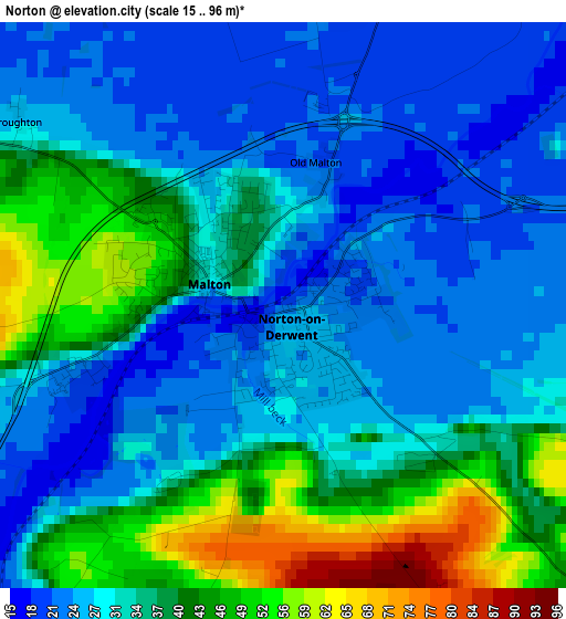 Norton elevation map