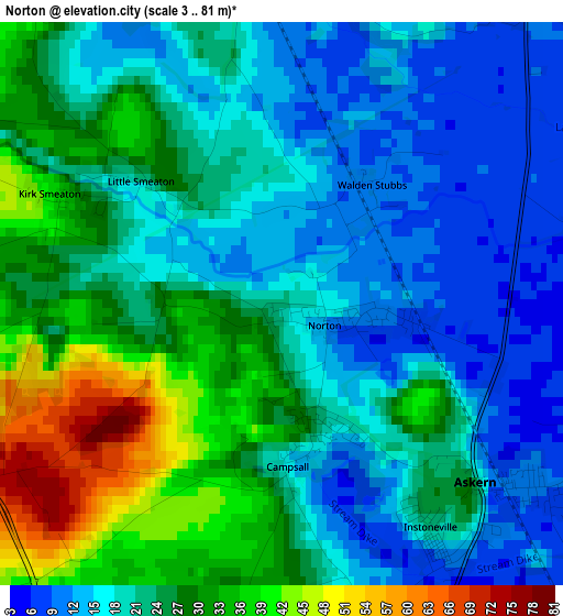 Norton elevation map