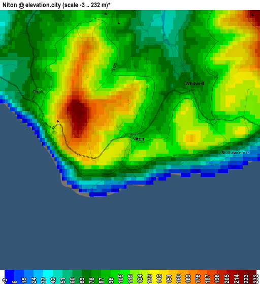 Niton elevation map