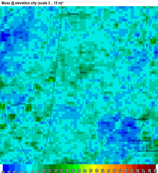 Moss elevation map