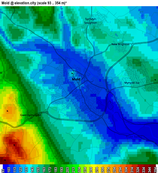 Mold elevation map