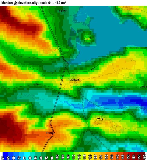 Manton elevation map