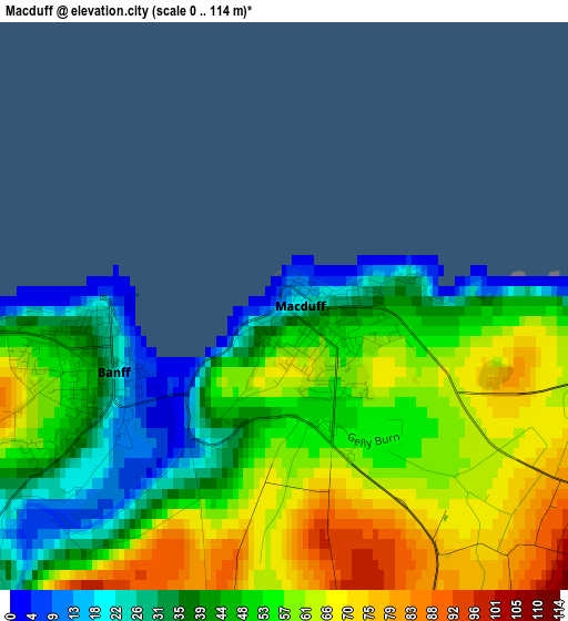 Macduff elevation map