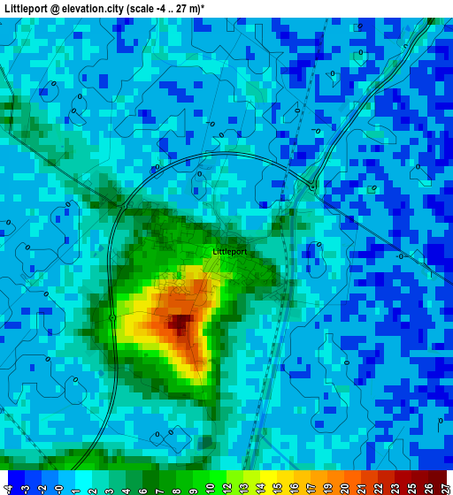 Littleport elevation map