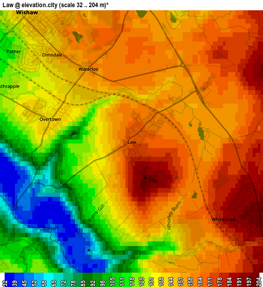 Law elevation map