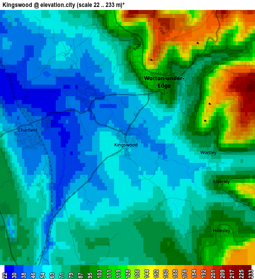 Kingswood elevation map