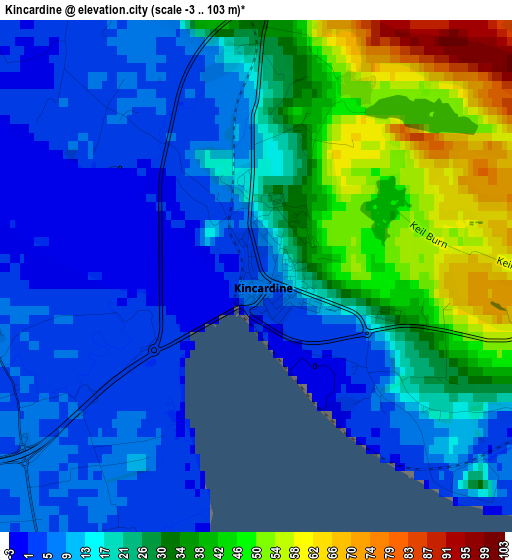 Kincardine elevation map