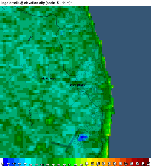 Ingoldmells elevation map