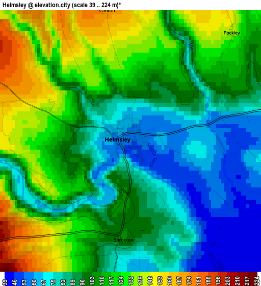 Helmsley elevation map