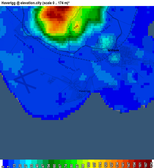 Haverigg elevation map