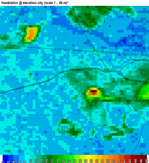 Hambleton elevation map