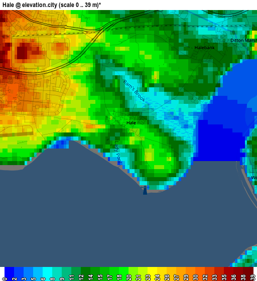 Hale elevation map