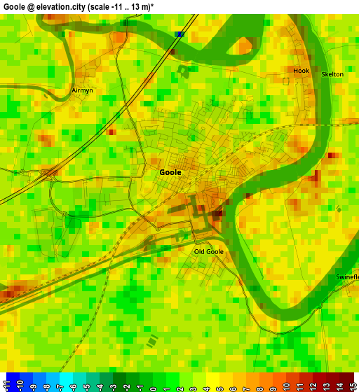 Goole elevation map