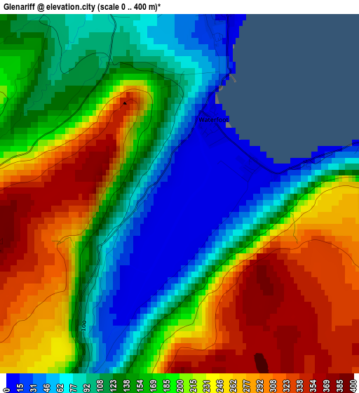 Glenariff elevation map