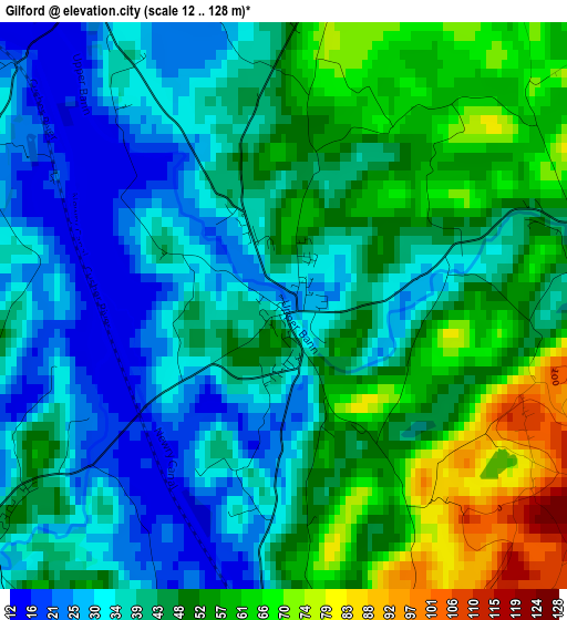 Gilford elevation map