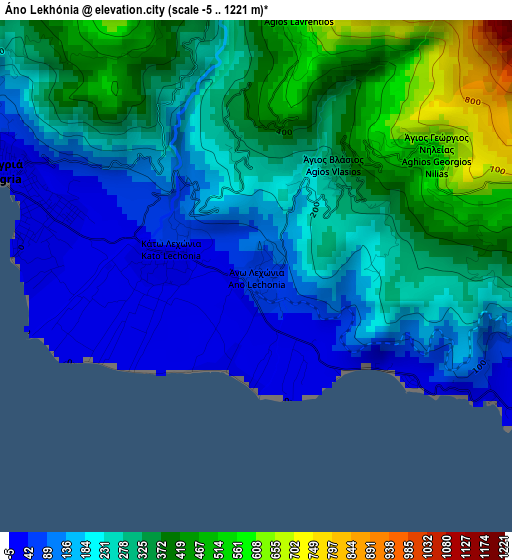 Áno Lekhónia elevation map