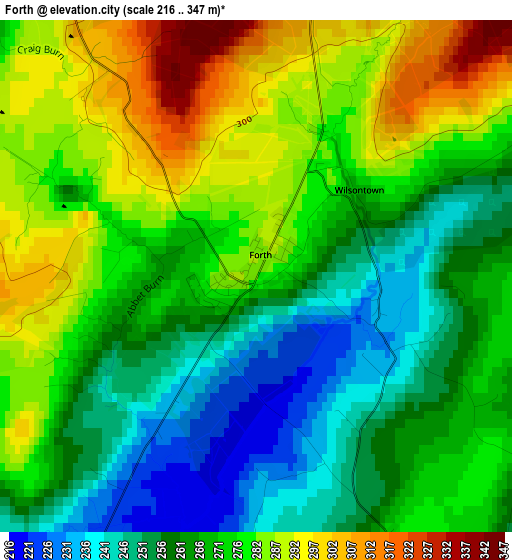 Forth elevation map