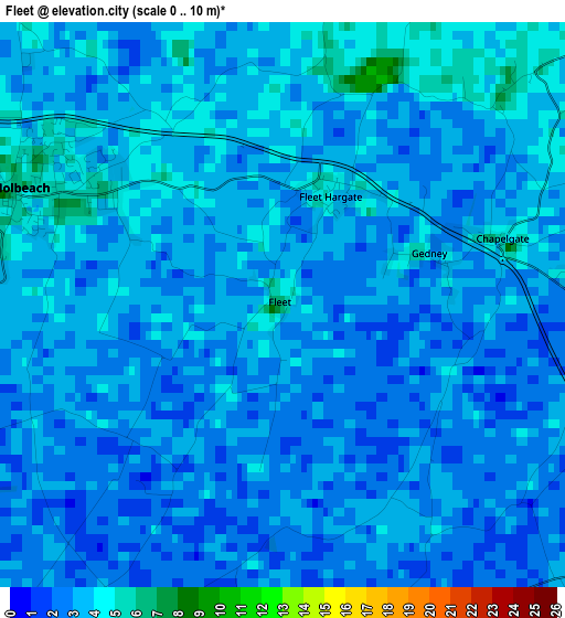 Fleet elevation map