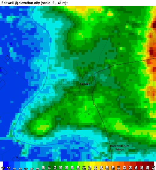 Feltwell elevation map