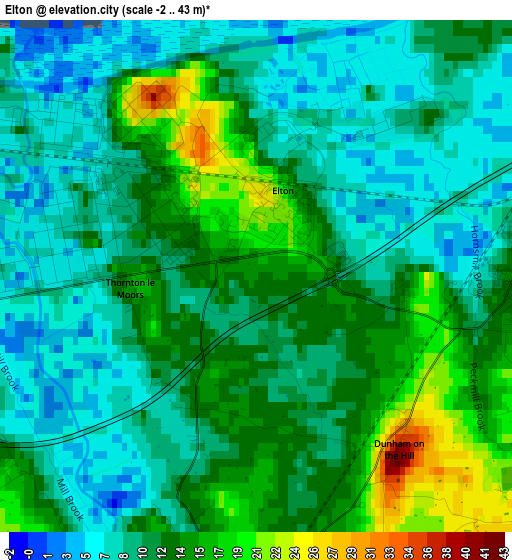 Elton elevation map