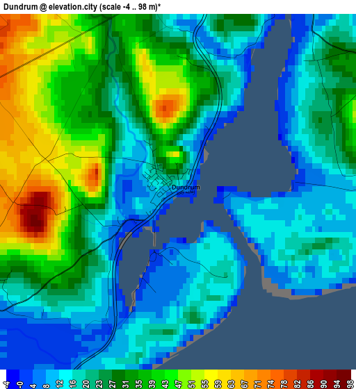 Dundrum elevation map