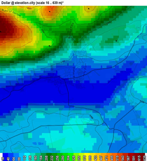 Dollar elevation map