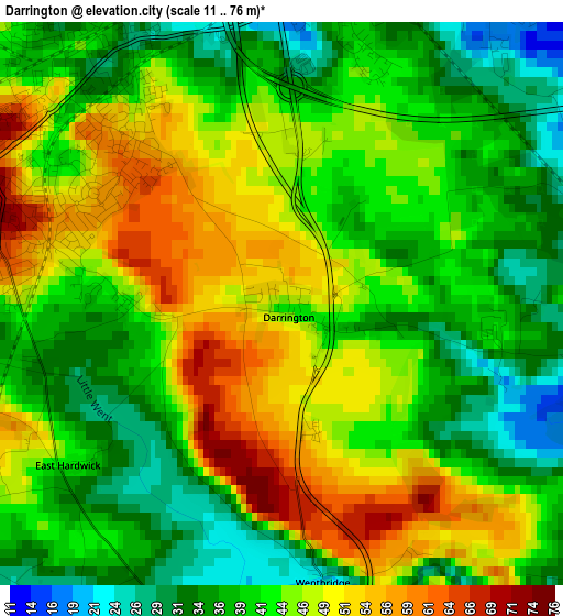 Darrington elevation map